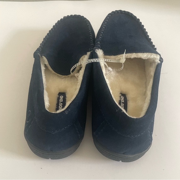 Bleu Navy Lands’End Slippers Size 10. - Picture 4 of 7